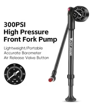 WEST BIKING – pompe à fourche haute pression pour vélo, 300psi, avec jauge et tuyau, Portable, Suspe