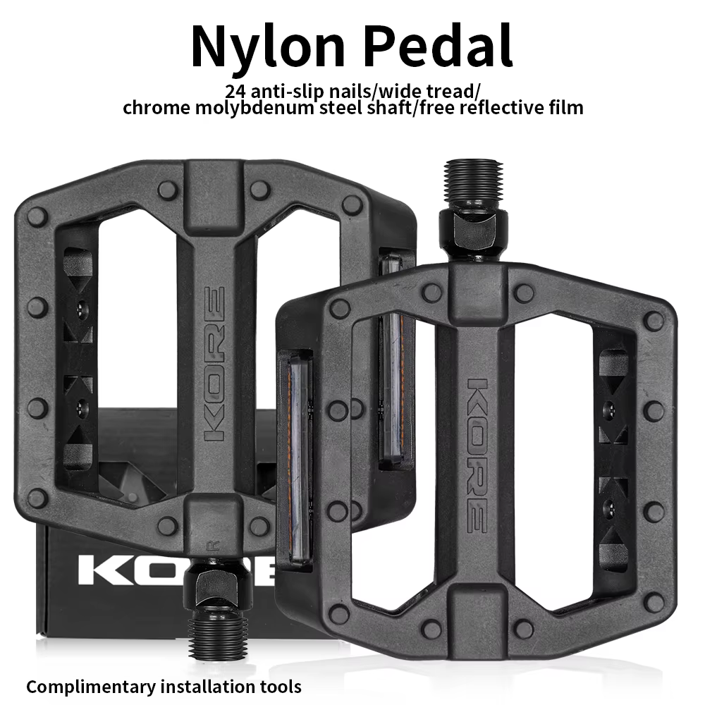 KORE – pédales de vélo de route et vtt, antidérapantes, pliables, engrenage fixe, étanche, en Nylon,
