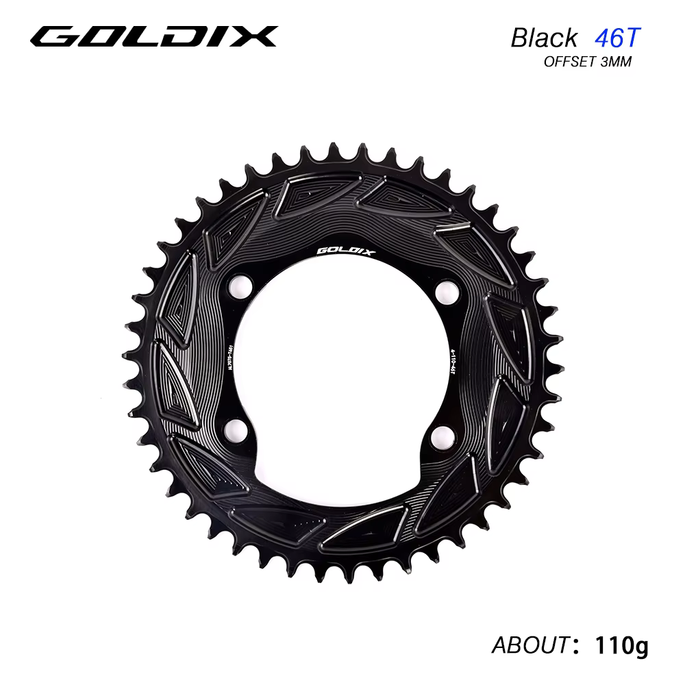 Plateau de pédalier GOLDIX pour vélo de route et gravel, simple, 110BCD, compatible Shimano R7000 R8