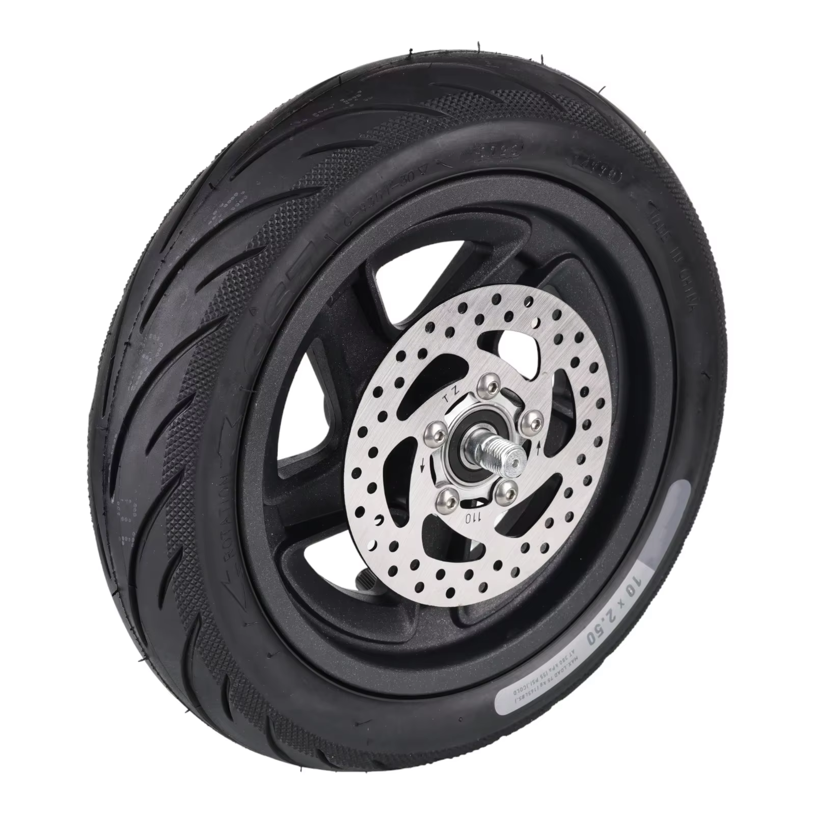 Ensemble de roue avant d'origine pour Scooter électrique Ninebot F2 F2pro F2plus 10 pouces 10*2.5, p