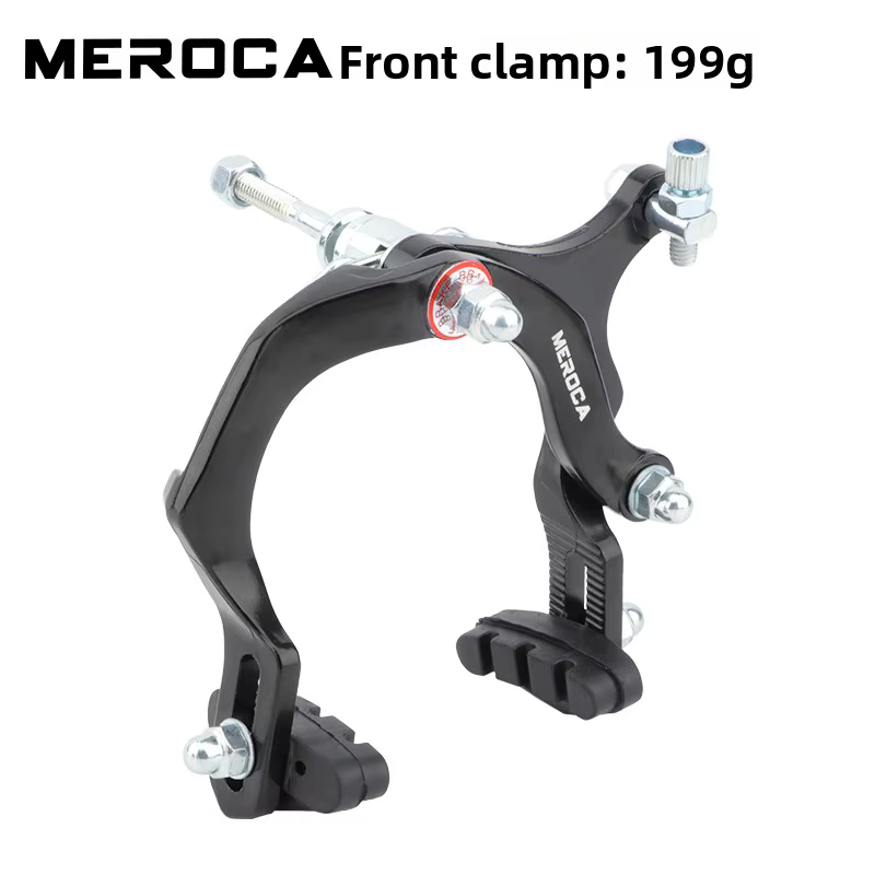 MEROCA étrier de frein C longue portée en aluminium pour vélos de ville, voyage 73-95 mm, noir, avec