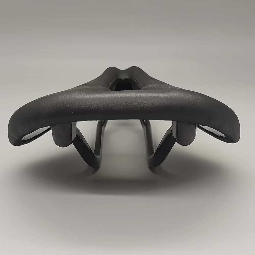 Selle entièrement en carbone pour VTT et route, 243✖Selle de vélo en cuir super légère, coussins en 