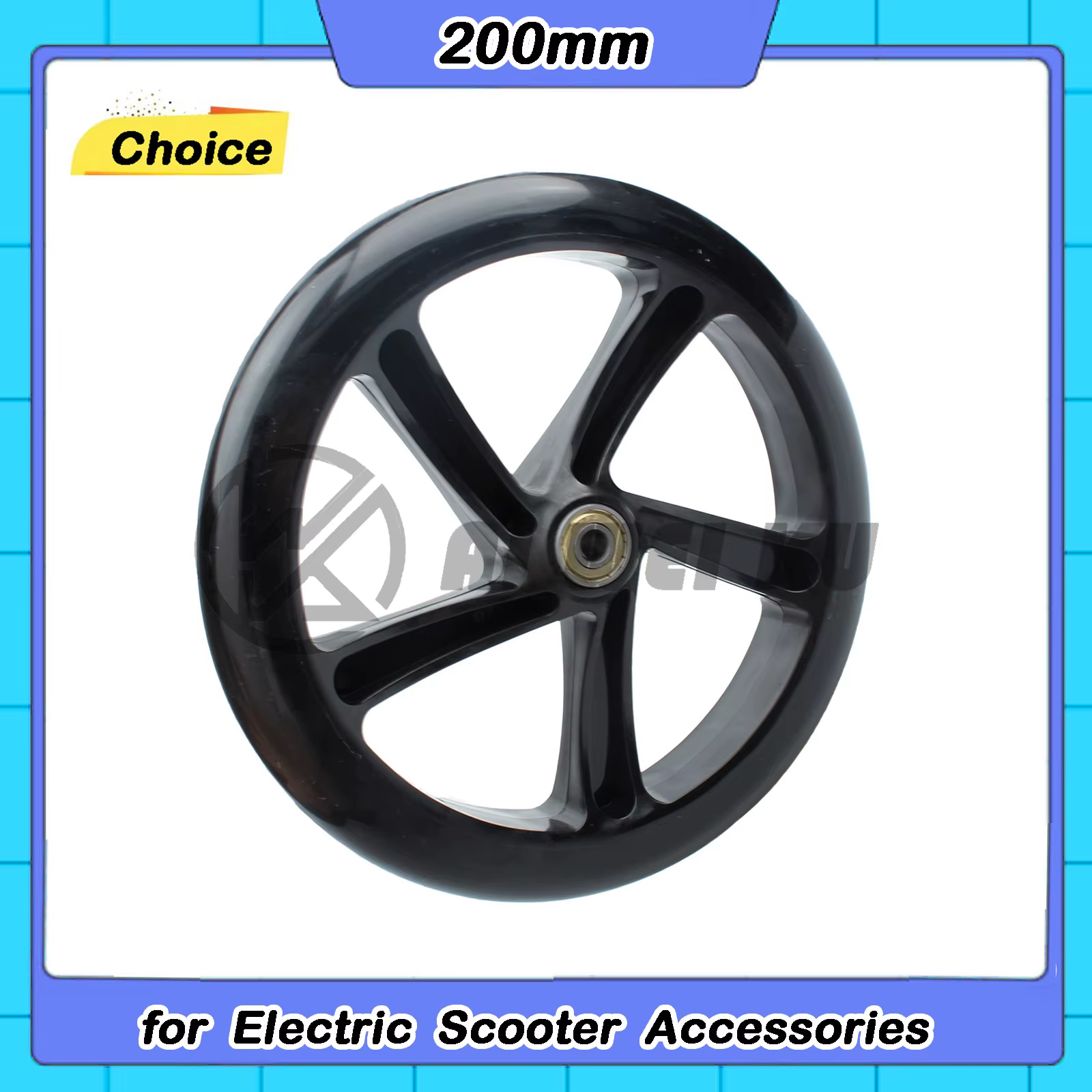 Roue de trottinette 200 mm en PU pour trottinette Razor A5 Lux de 8 pouces, pour trottinette de vill
