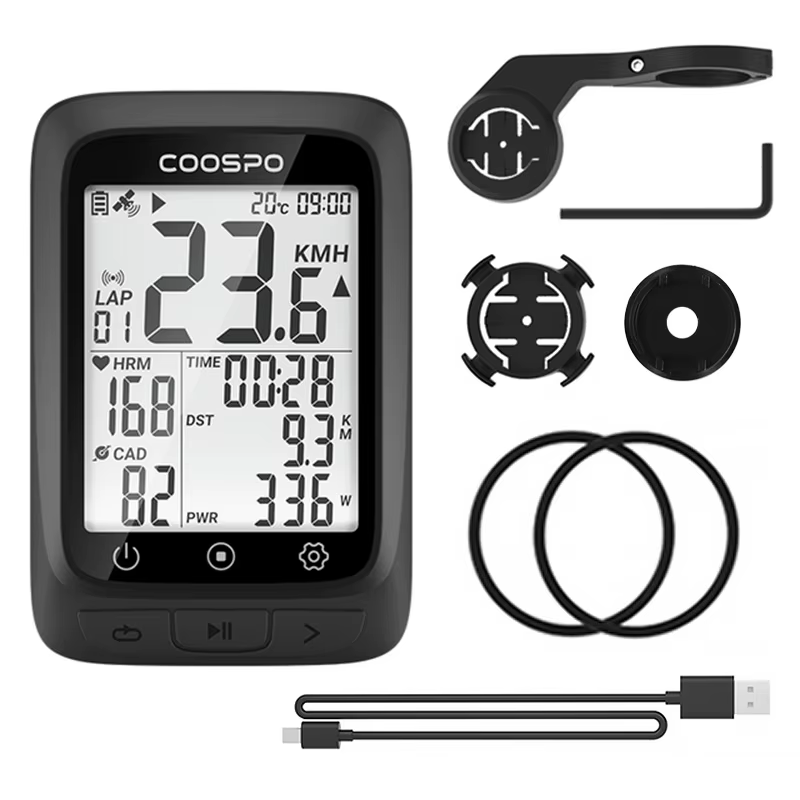 Coospo BC107 ordinateur de vélo GPS sans fil compteur kilométrique de vélo compteur de vitesse 2.4 p