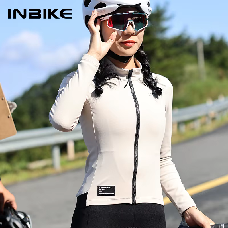 INBIKE hiver polaire femme maillot de cyclisme thermique vtt vélo Colthing vélo de route veste coupe