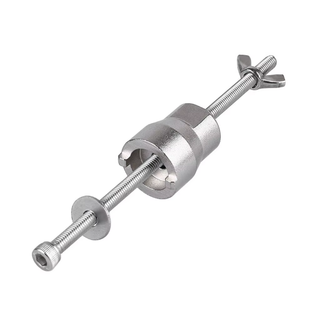Outil de Base de tour de vélo en argent, outil de retrait de Base de tour Durable en acier inoxydabl