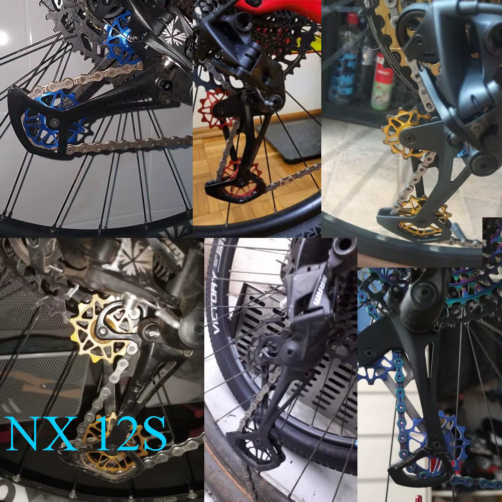Dérailleur arrière de roue Jockey de vélo 12T 14T, poulie en céramique, rouleau de guidage de vélo d