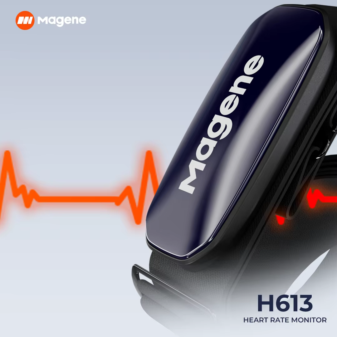 Magene H613 moniteur de fréquence cardiaque sangle pectorale fendue 3 canaux Bluetooth capteur de fr