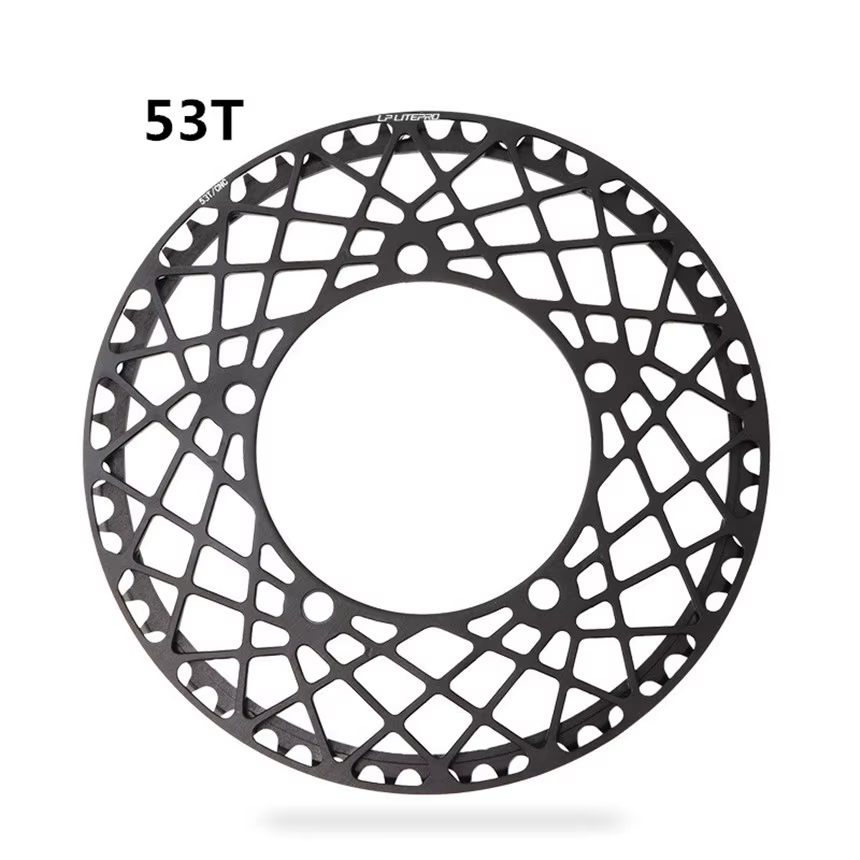 Pignon simple en alliage d'aluminium 53 56 58T Spider BCD 130MM pour vélo pliant, BMX et vélo de rou
