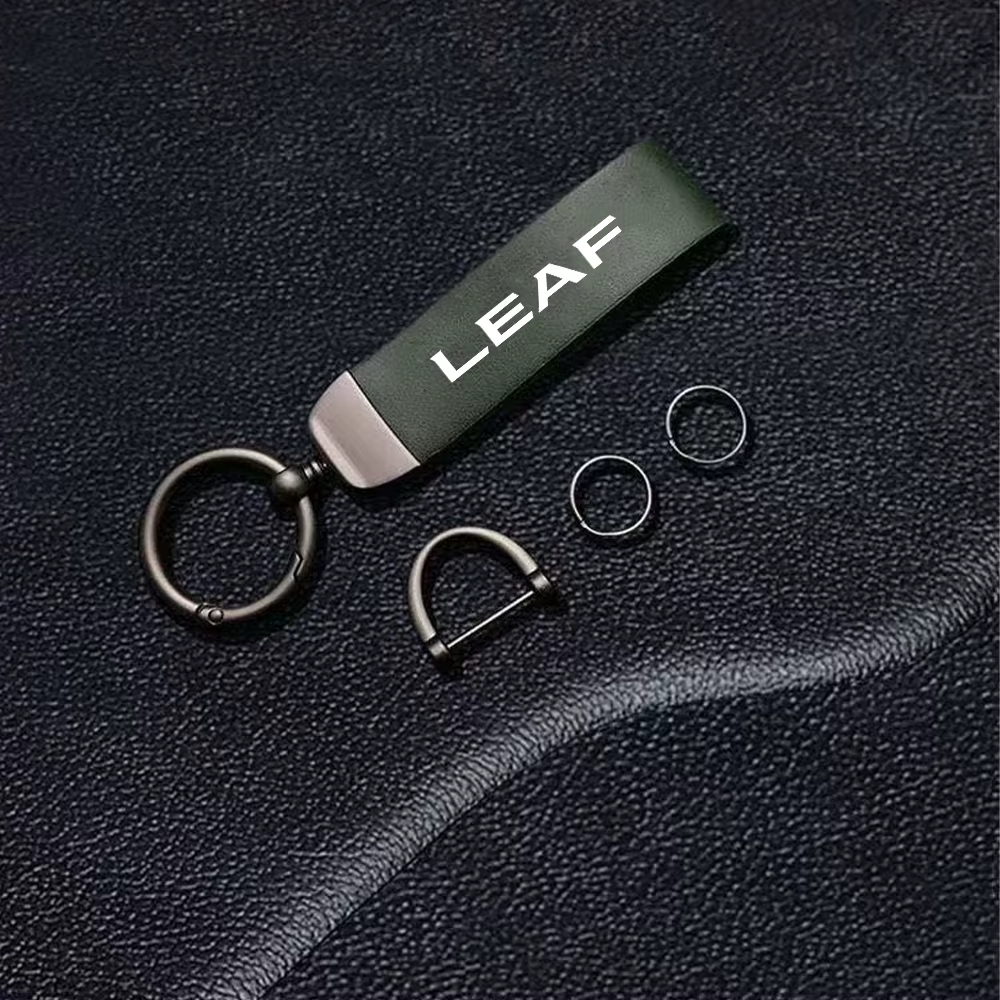 Porte-clés en cuir suédé de haute qualité, porte-clés de voiture avec boucle en forme de fer à cheva