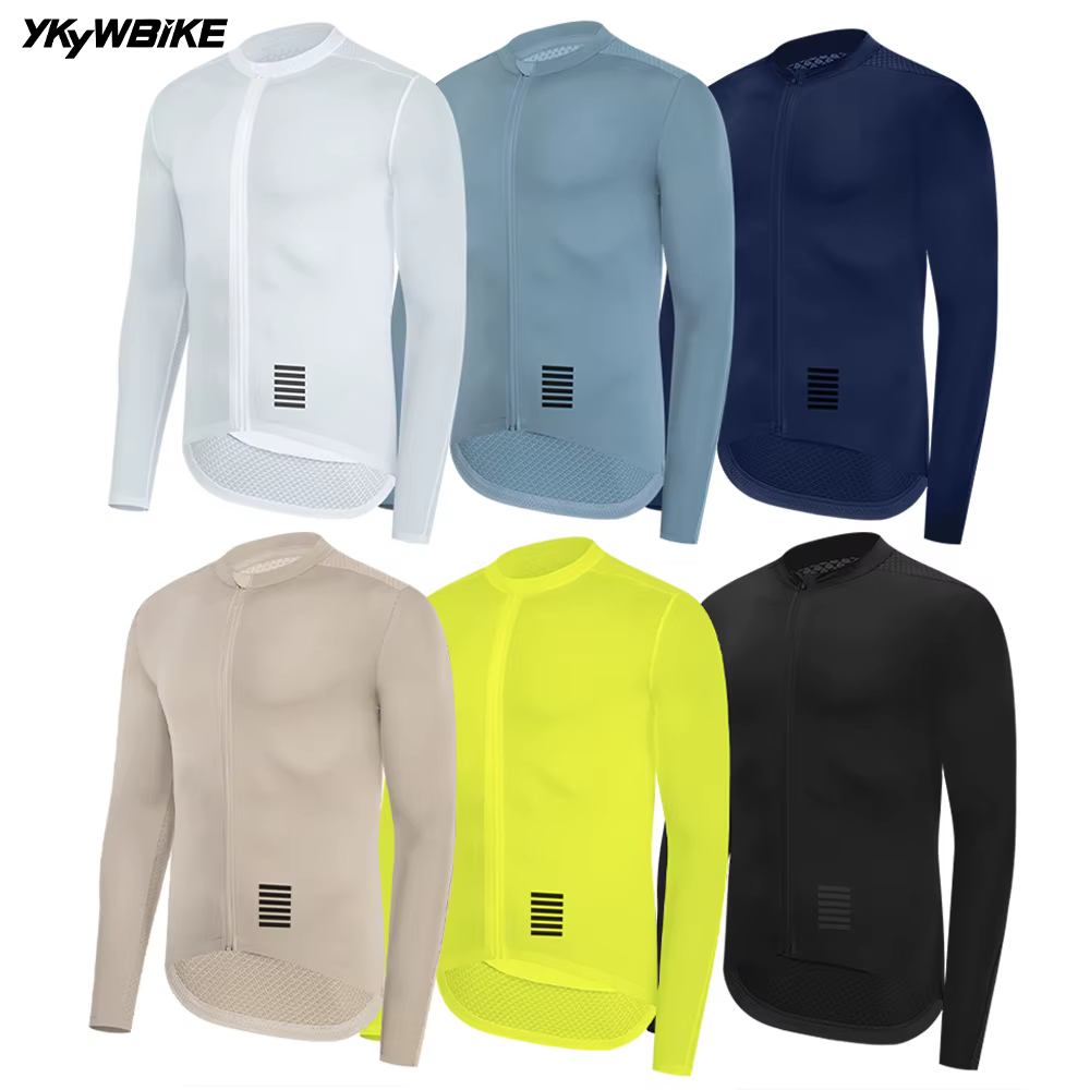 YKYWBIKE maillot de cyclisme pour hommes à manches longues été printemps vélo maillot Long vêtements