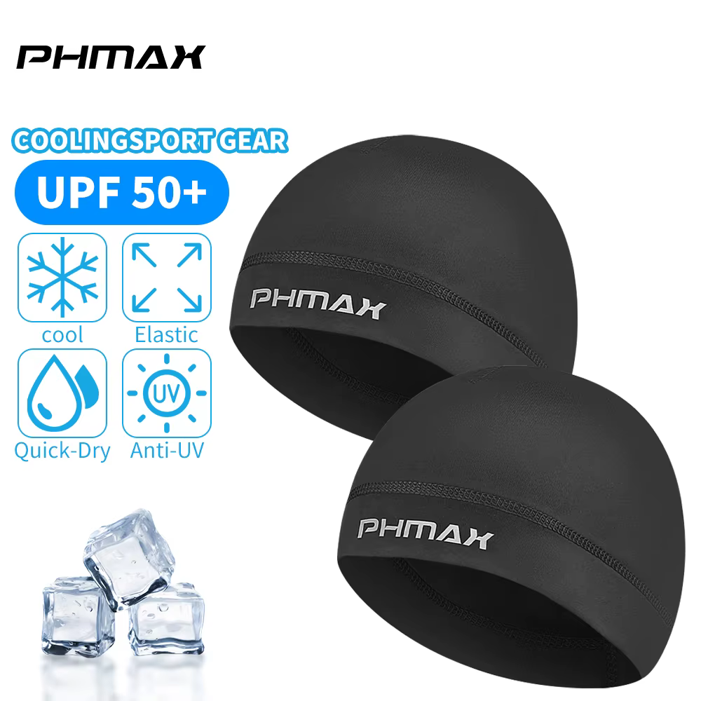 PHMAX haute qualité foncé chapeaux Bandana cyclisme sport casquette froide course absorbant respiran