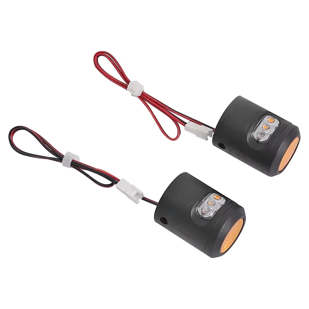 Clignotant LED pour guidon, lumière gauche et droite pour Scooter électrique, sangle réfléchissante,