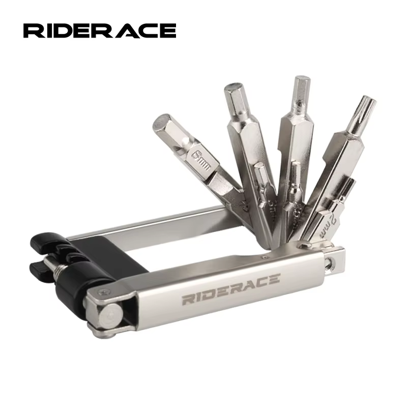 Kit d'outils de réparation de vélo, clé à rayons hexagonaux pliable pour coupe-chaîne vtt, tournevis