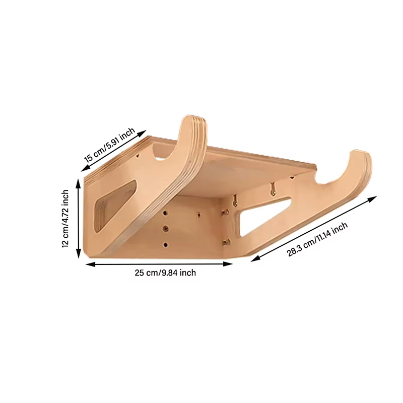 Nouveau support mural pour vélo, support de rangement pour vélo en bois pour intérieur, crochet amov