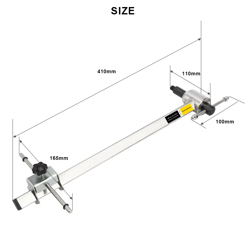 Jauge d'alignement de cintre de dérailleur de vélo, outil de réparation de mesure professionnel pour