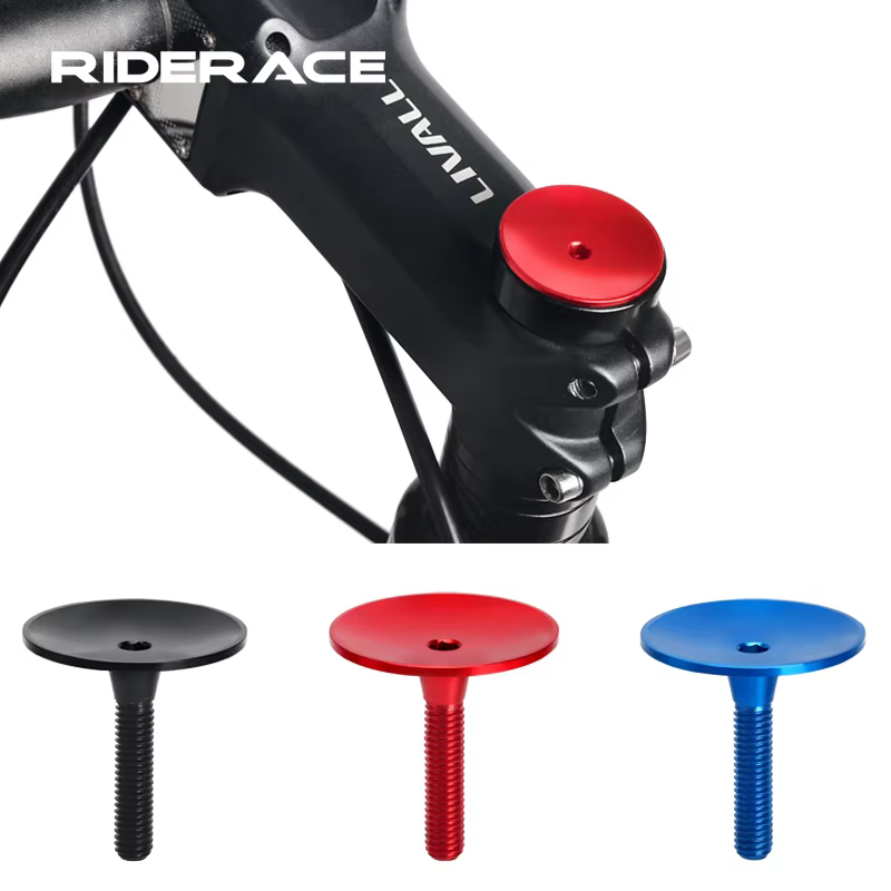 Capuchon supérieur de tige de vélo en alliage d'aluminium, capuchon de casque de route et de VTT, vi