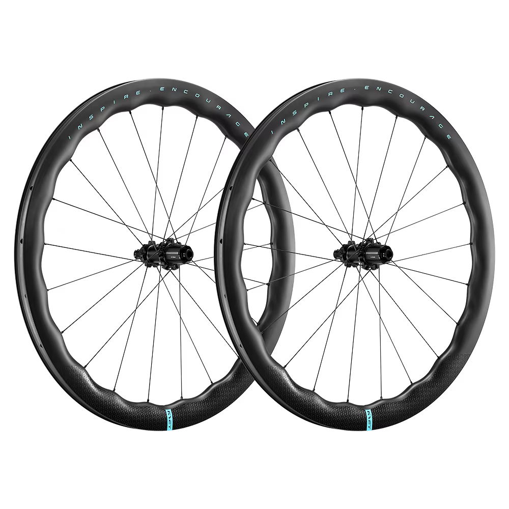RYET route roues en carbone 50mm jantes de vélo sinusoïdales 22mm Tubeless pneu frein à disque 36T m