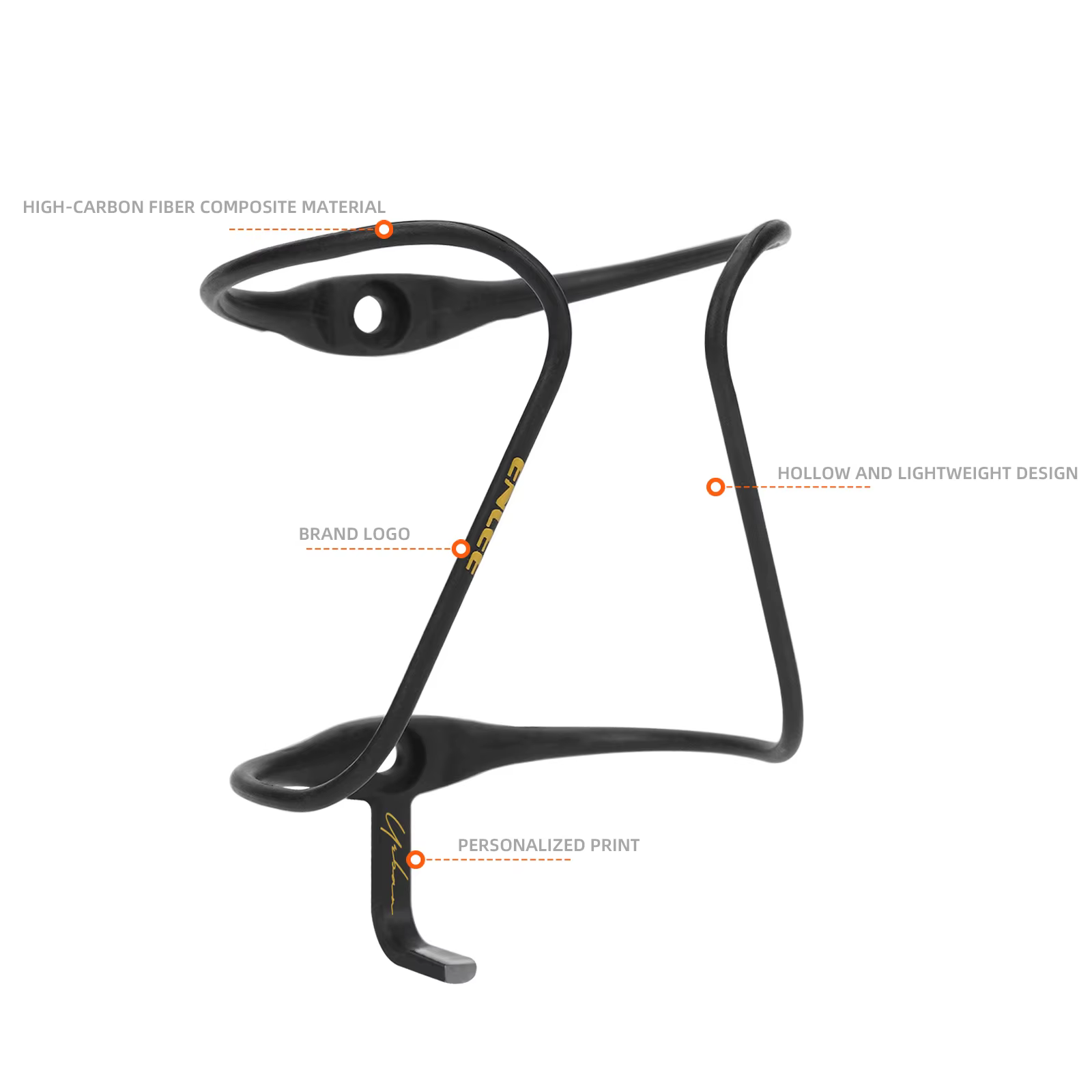 Porte-bouteille de vélo ultra léger en fibre de carbone haute performance pour vélos de route, VTT e