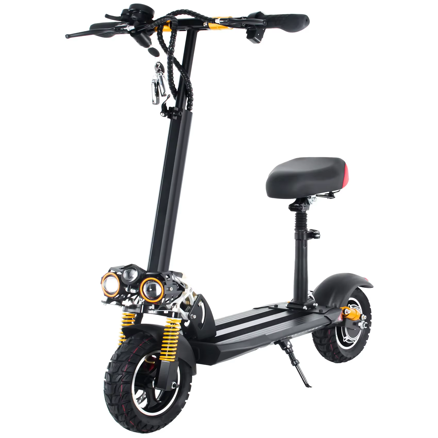 Pour adulte pliable 10 pouces hors route gros pneu scooter électrique
