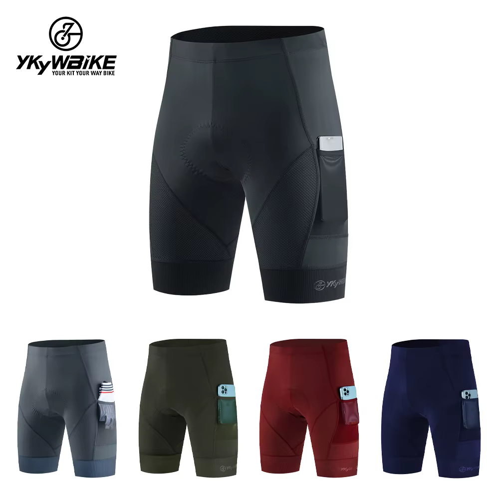 YKYWBIKE short de vélo rembourré de sport pour hommes short de vélo de cyclisme pantalon de vélo de 