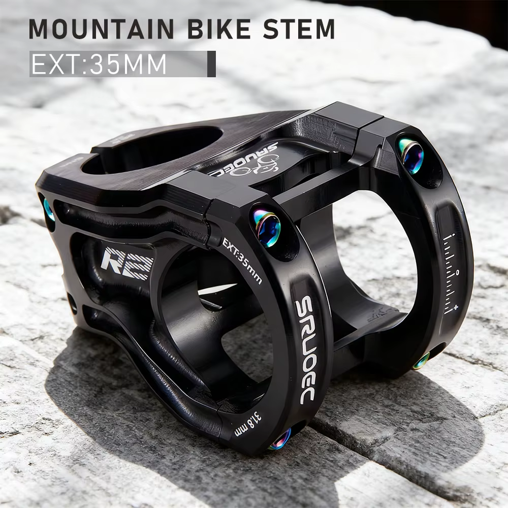 KRSEC vtt tige de puissance vélo pont de vélo de montagne longueur 35mm tige courte Angles négatifs 