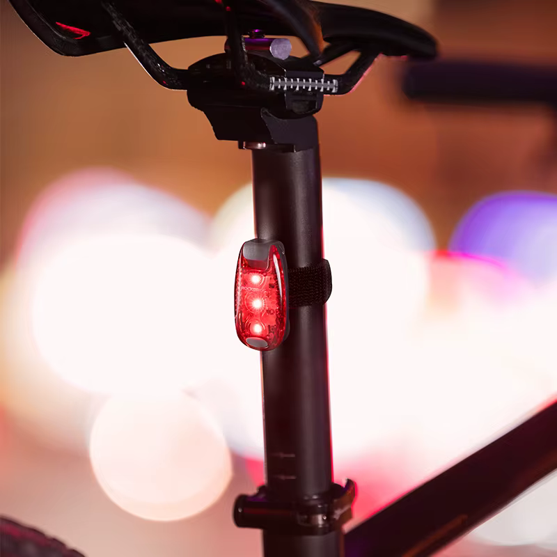 ROCKBROS – feu arrière de vélo, feu d'avertissement, sac de casque de cyclisme, lanterne hydrofuge, 