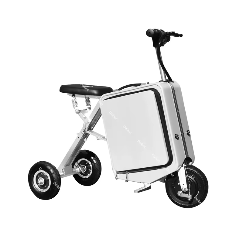 Trottinette Électrique Pliante et Légère à 3 Roues pour Adulte, Tricycle de 300W avec Batterie Parfa