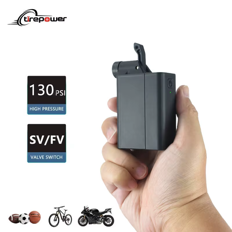 Pompe à air pour vélo électrique, gonflage rapide avec jauge 120psi, gonfleur de pneus, pompe en all