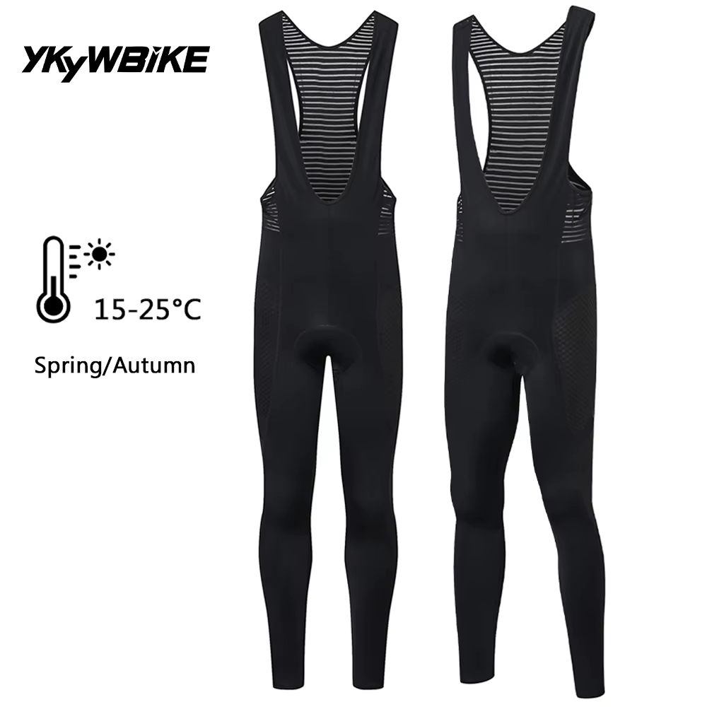 YKYWBIKE-Pantalon à bretelles de cyclisme pour homme, Pro Bike, Long Cool, Respirant, Ride fjQuick D