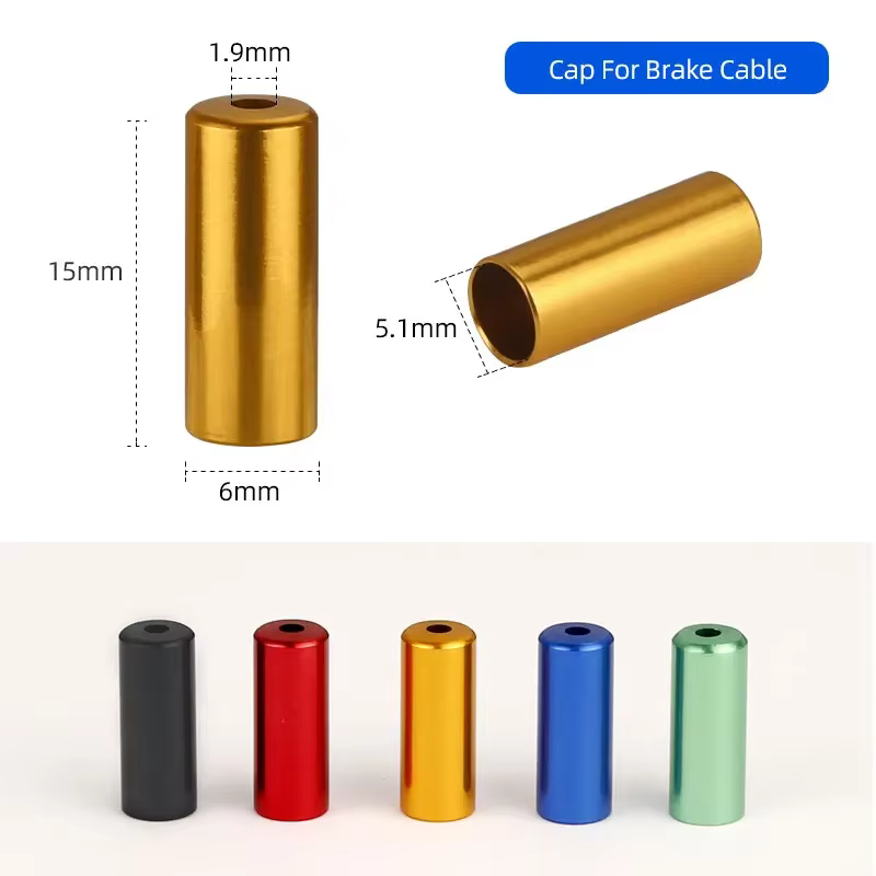 Embout de câble de frein de vélo en alliage de 5mm, embouts de boîtier de 4mm, dérailleur de vélo de
