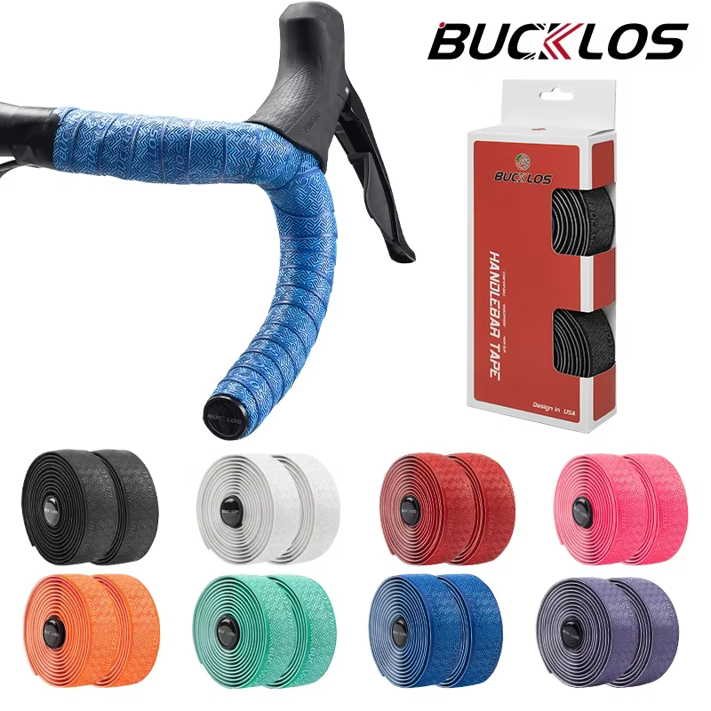 BUCKLOS bandes de guidon de vélo de route bande de barre de poignée de vélo de choc en polyuréthane