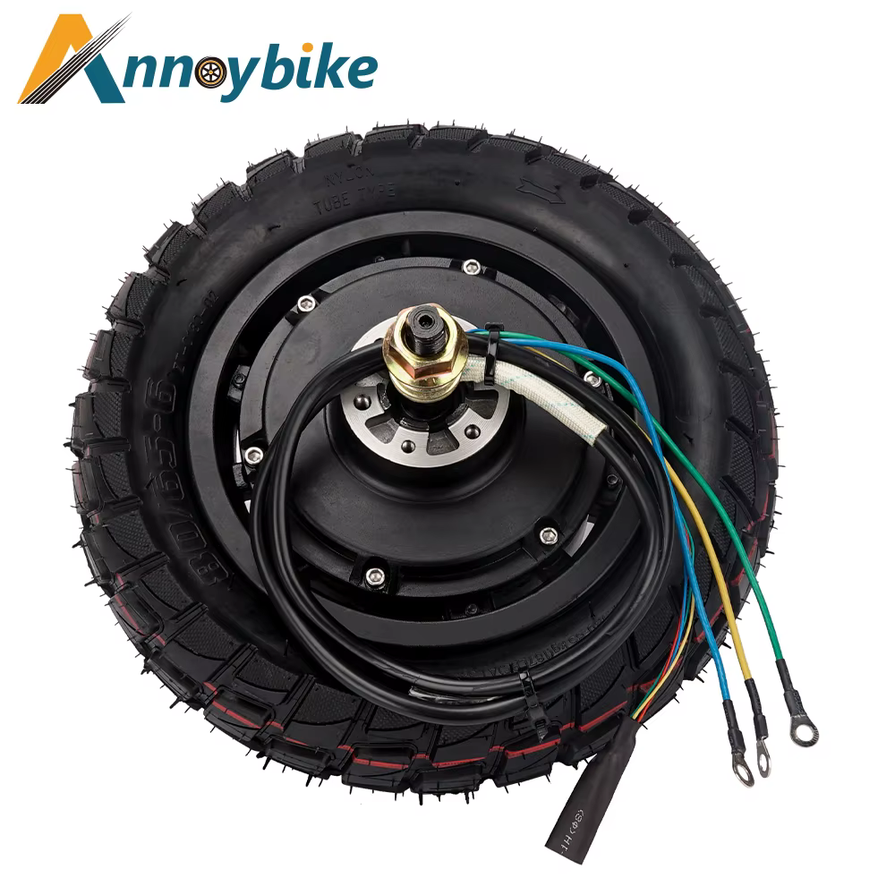 Moteur de moyeu de trottinette électrique 10 pouces 52V/60V 1600W/3000W, puissant, avec frein à disq