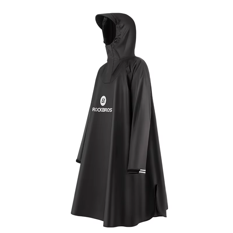 ROCKBROS Veste de cyclisme imperméable pour vélo poncho imperméable à capuche manteau de pluie de tr