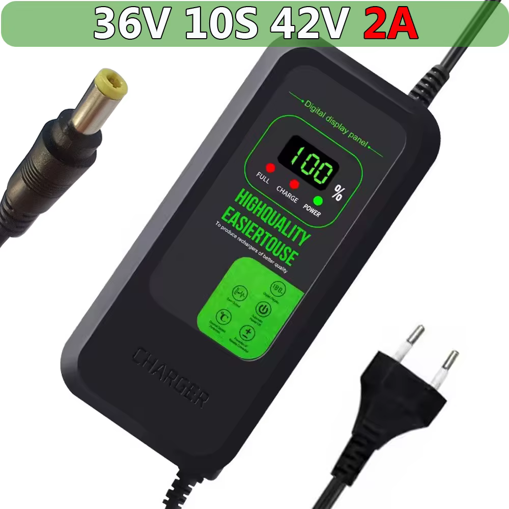 Chargeur de batterie lithium 2A 5A 36V 10S 42V/48V 13S 54.6V/72V 20S 84V pour trottinette électrique