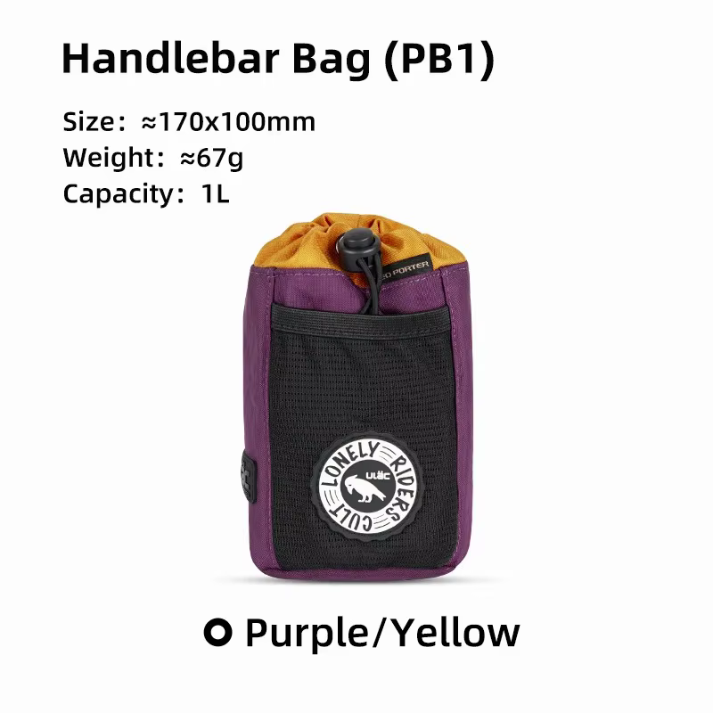Sac de bidon d'eau ULAC PB1/PB2 C-HOLD pour VTT 1L/2.2L, pochette de guidon, sacoche de vélo de rout