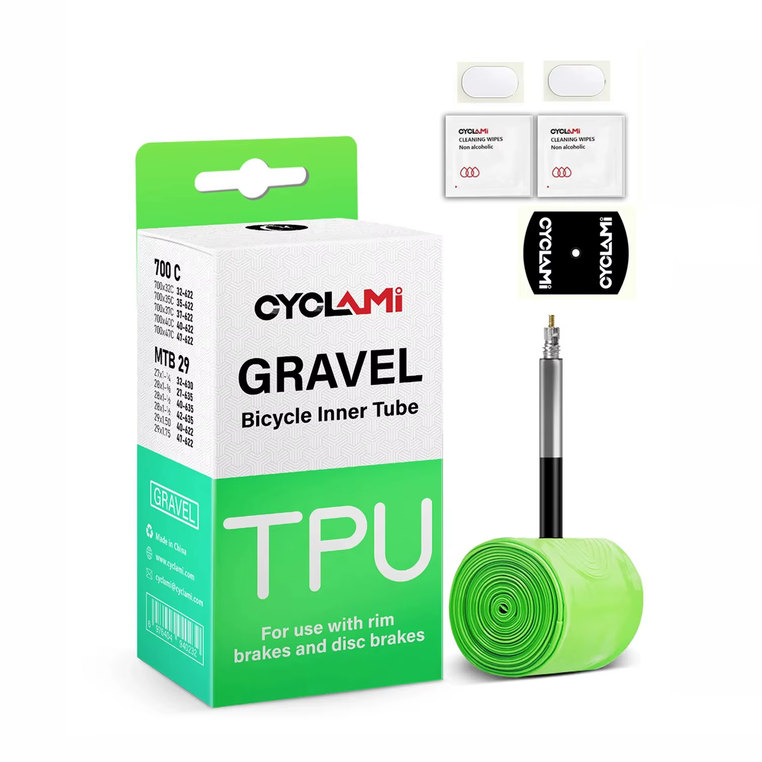 CYCLAMI ultraléger route vtt 29 vélo TPU chambre à air pneu français Valve FV 45mm pour gravier 700C