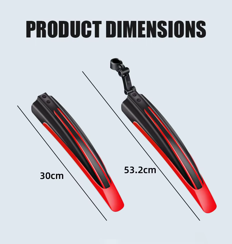 2 pièces garde-boue de vélo ensemble de garde-boue arrière de vélo de montagne garde-boue avant acce