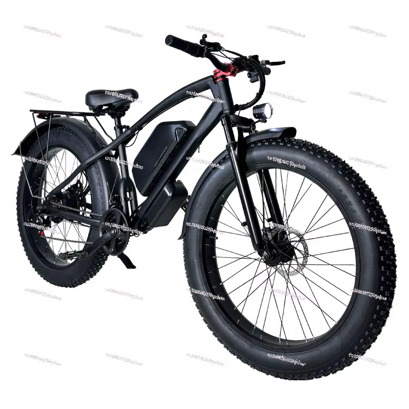 Vélo électrique 25 km/h, batterie lithium 48V, VTT adulte, batterie lithium 26 pouces, vélo à deux r