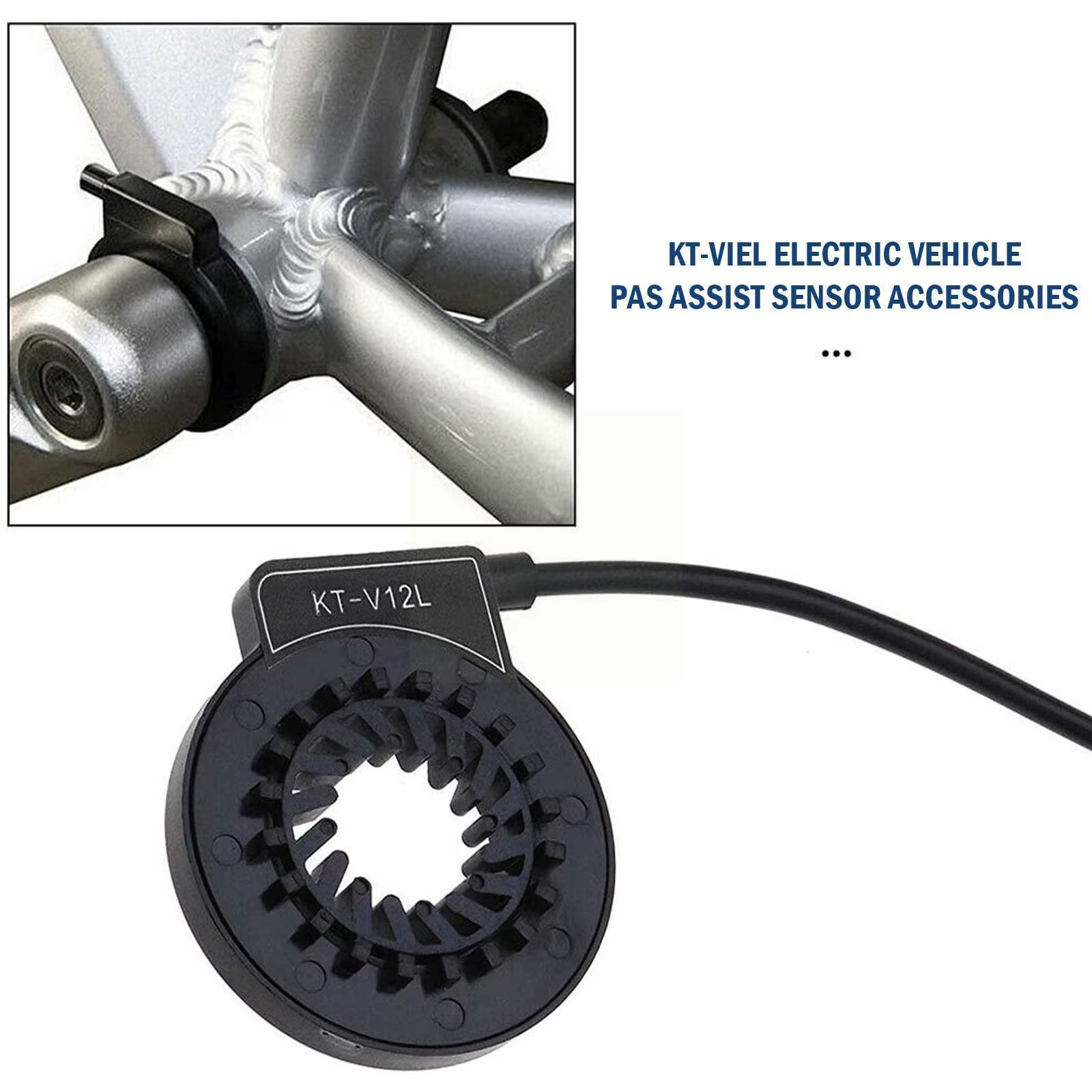 Capteur de pédale de vélo électrique KT-V12L Montage facile Pédale de cadence de vitesse de Hall Tou