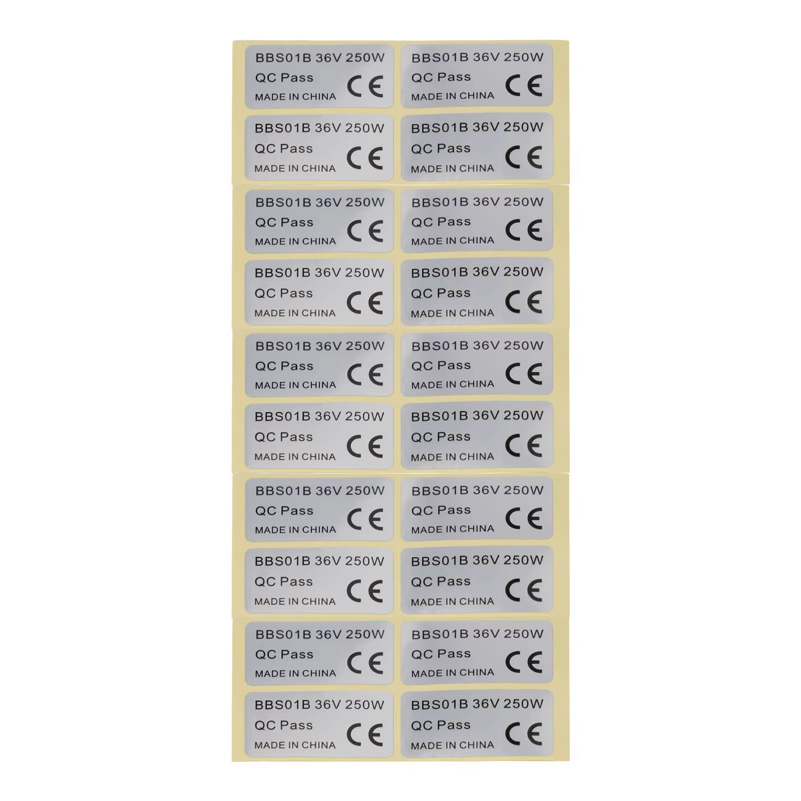 Paquet de 20 autocollants pour vélo électrique BAFANG 36V 250W/48V 750W 01HD, matériau PVC, personna