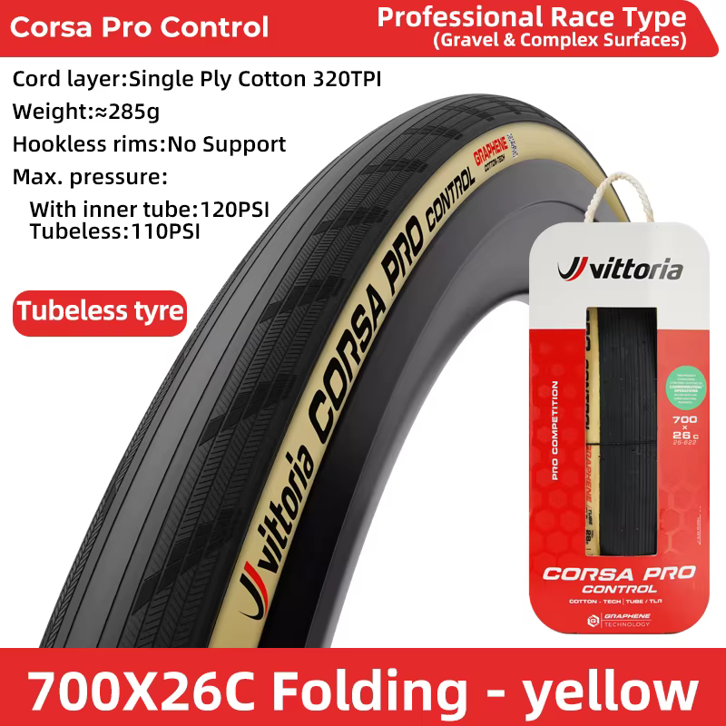 VITTORIA Corsa Pro contrôle/vitesse 700x 26C/28C/30C/32C pneu de course professionnel pneu de vélo d