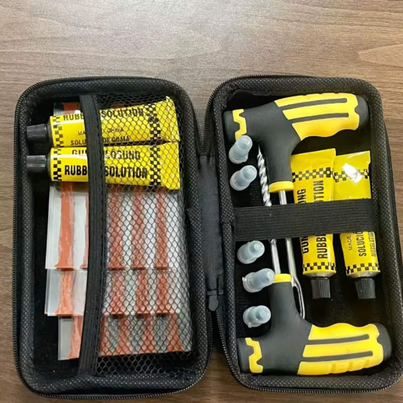 Kit de réparation de pneus de vélo-Kits de patchs de crevaison de chambre à air de vélo avec patchs 