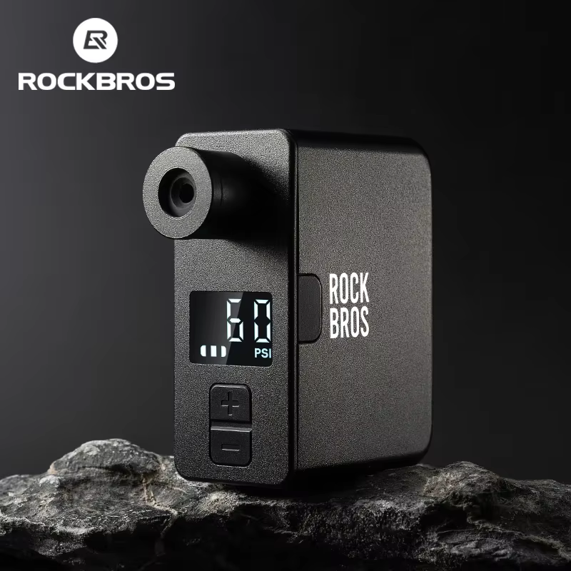 ROCKBROS pompe à vélo Portable Mini pompe à Air électrique poche 120PSI Rechargeable gonfleur de pne