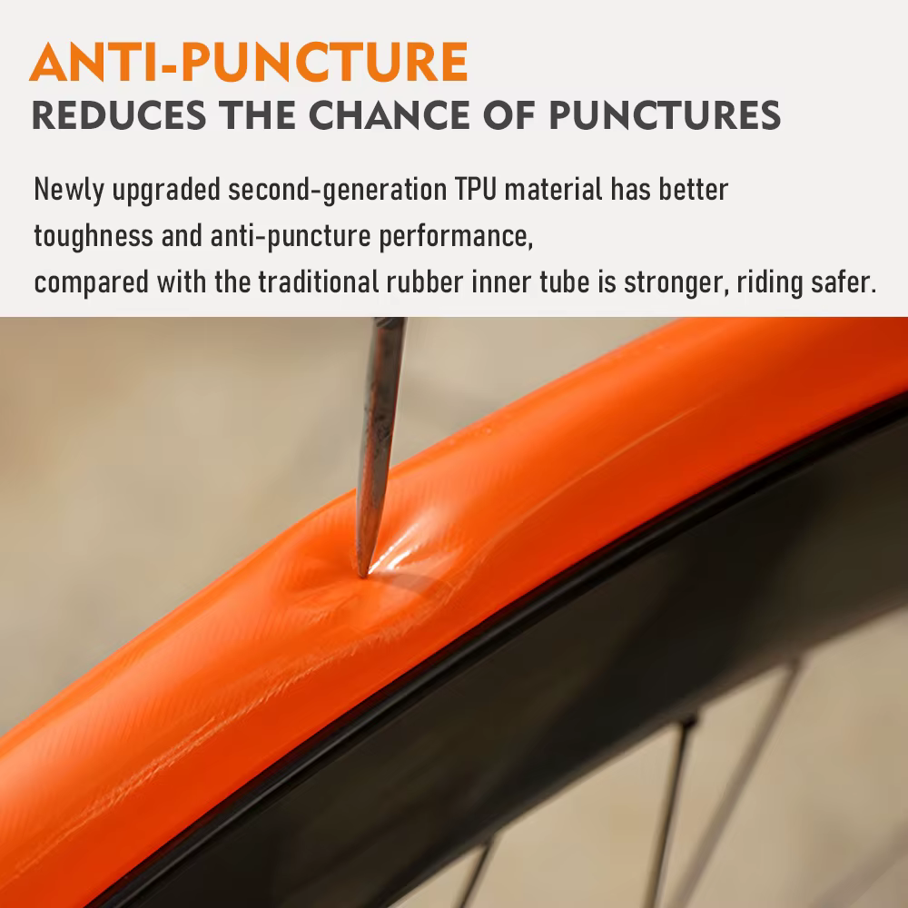 ThinkRider 28g chambre à air de vélo ultralégère 700x18 25 28 pneu de vélo de route TPU 45/65/85mm l