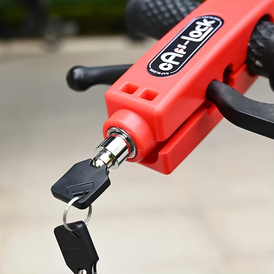 Mini serrure antivol pour véhicule électrique, poignée de guidon de frein de vélo, klaxon de cyclism