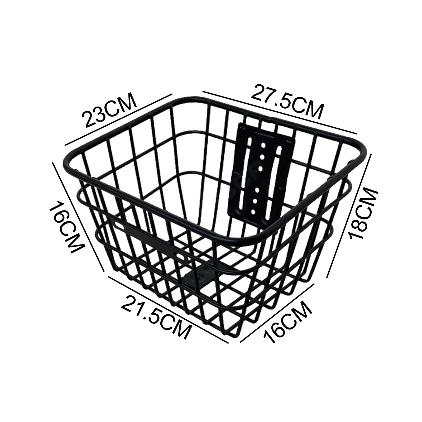 Panier avant en fer durable pour trottinette électrique – Accessoire de rangement pour guidon, idéal