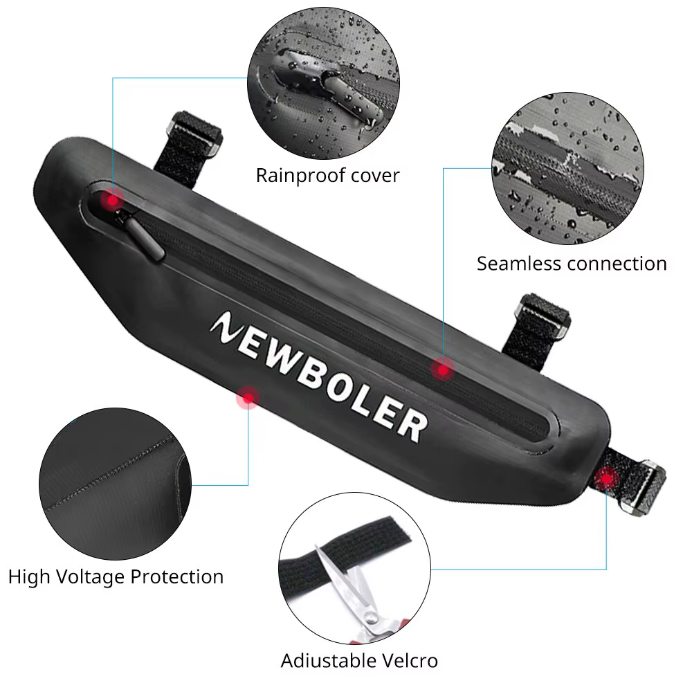 NEWBOLER Sacs De Vélo Vélo Top Tube Avant Cadre Sac Étanche VTT Route Triangle Pannier Dirtresistant