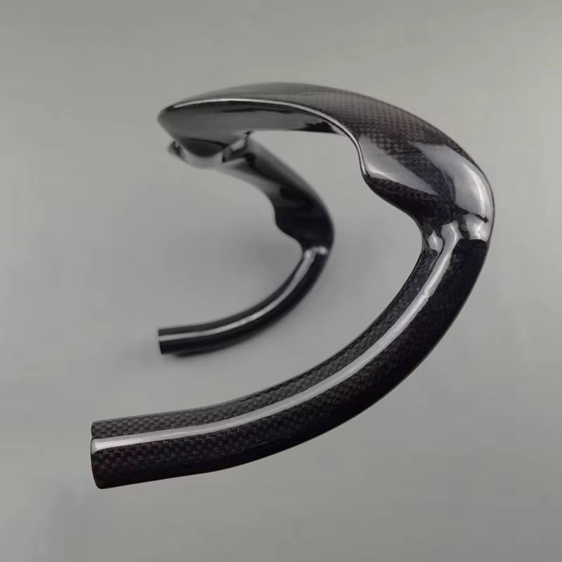 Guidon de course en carbone sans logo, barre courbée, barre de piste, barre de chute Sprinter, finit