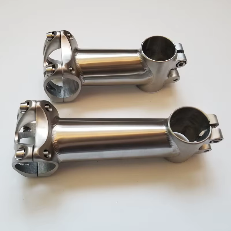 Potence en titane pour guidon de vélo de route et VTT, dimensions 31.8mm/25.4mm x 80/90/100/110/120m